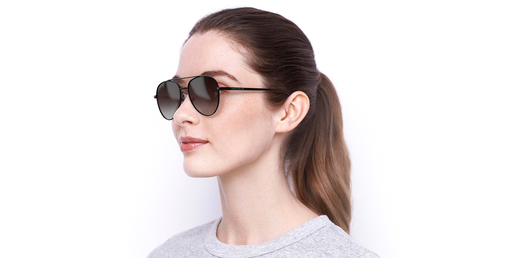LUNETTES DE SOLEIL femme PK0017 noir