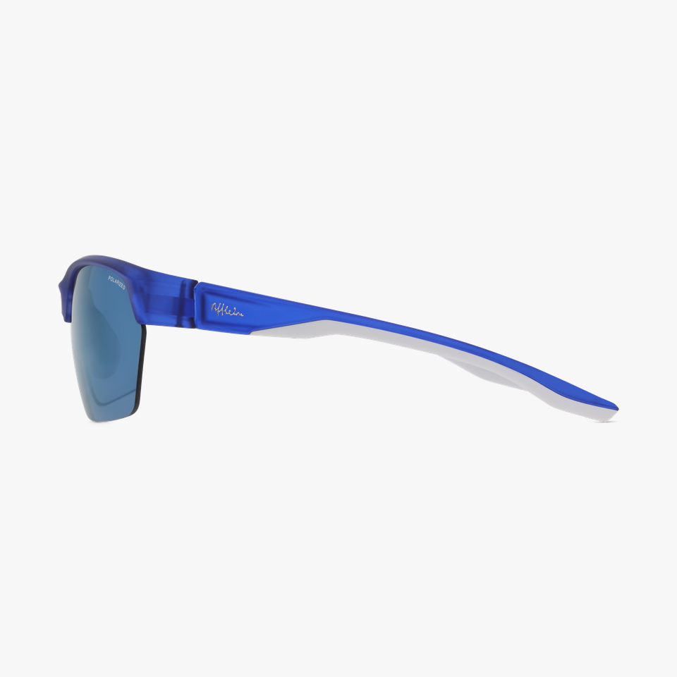 Lunettes de soleil LANGLEY POLARIZED bleu/blanc - Vue de face