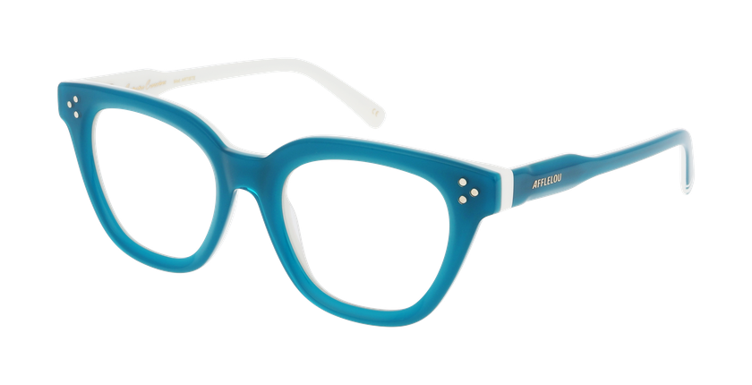 Lunettes de vue femme CARACTÈRES ARTISTE bleu - Vue de face