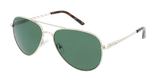 LUNETTES DE SOLEIL RUSSEL doré - Vue de face
