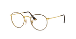 Lunettes de vue 0RX3447V dorée/écaille - Vue de face