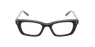 Lunettes de vue femme CARACTÈRES FIL D'OR CRÉATIVE noir/dorée
