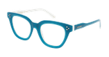 Lunettes de vue femme CARACTÈRES ARTISTE bleu - Vue de face