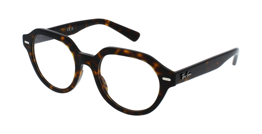 Lunettes de vue GINA RX7214 écaille marron - Vue de face