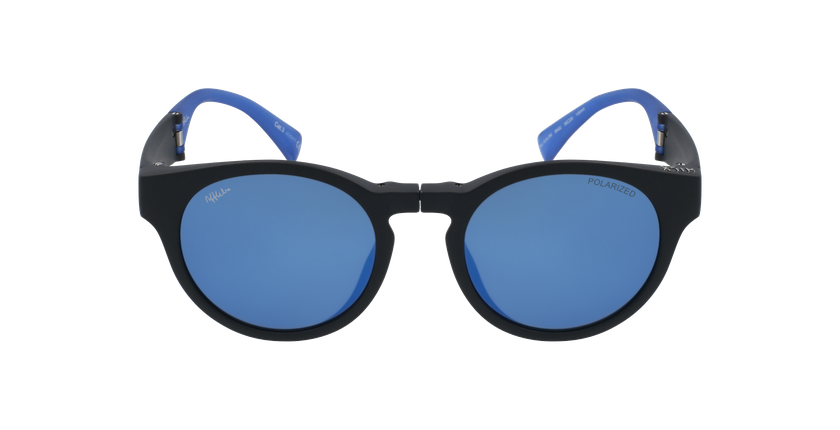 LUNETTES DE SOLEIL femme SLALOM noir/bleu - Vue de face