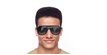 LUNETTES DE SOLEIL homme 1007/S noir - Vue de face