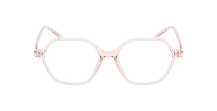 Lunettes de vue femme MAIWEN rose/dorée - Vue de face