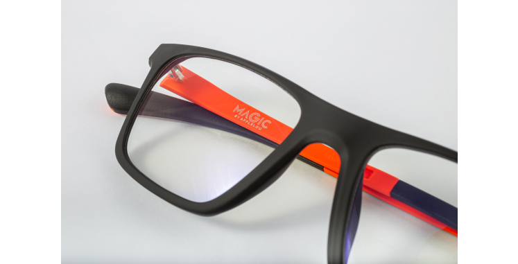 LUNETTES DE VUE enfant MAGIC 64 noir/orange