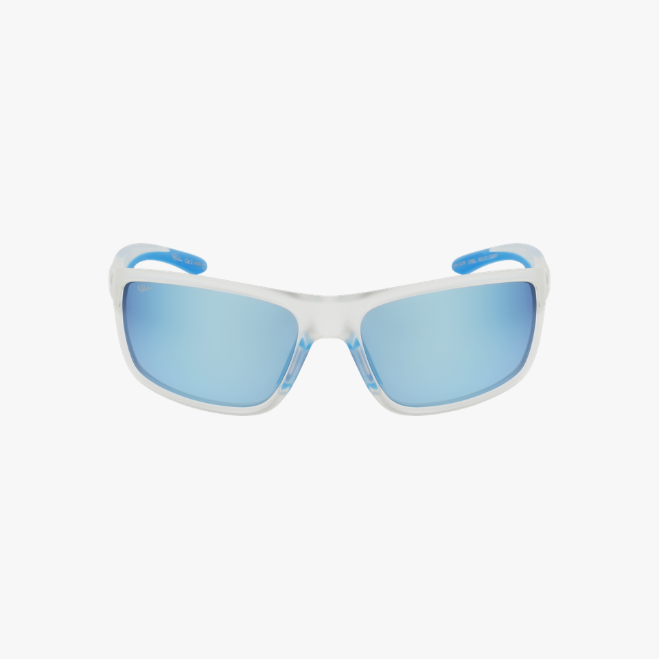 Lunettes de soleil homme IGOR POLARIZED blanc/bleu - Vue de face