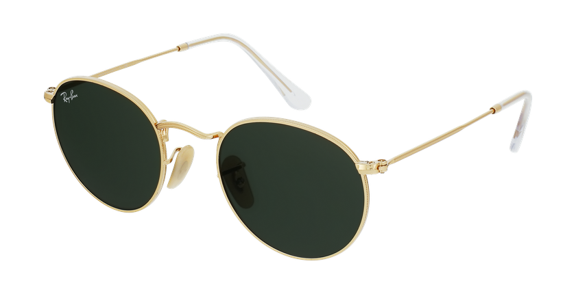 LUNETTES DE SOLEIL homme ROUND METAL 0RB3447 doré - Vue de face