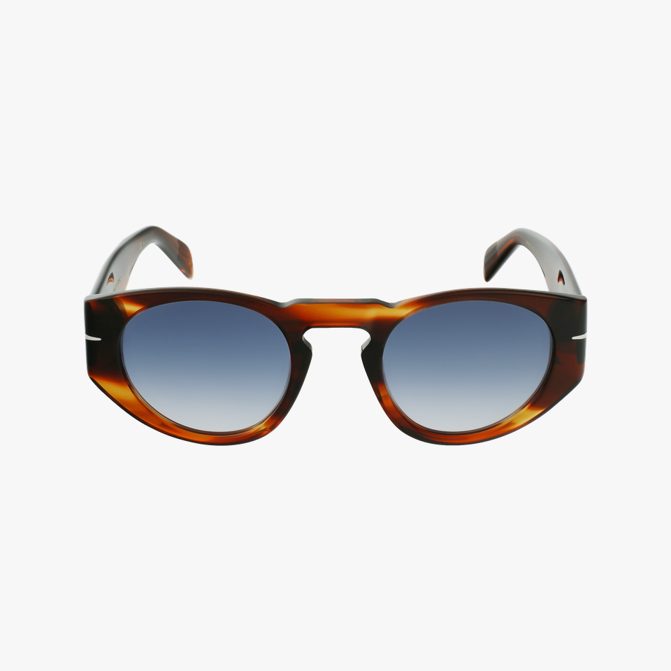 Lunettes de soleil homme DB 7033/S dégradé noir écaille - Vue de face