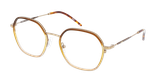 Lunettes de vue femme MAGIC 187 marron - Vue de face