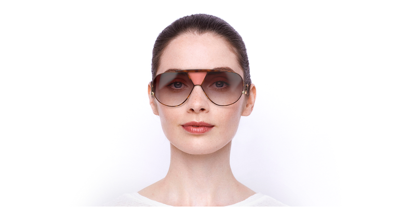 LUNETTES DE SOLEIL femme CE154S écaille/marron - Vue de face
