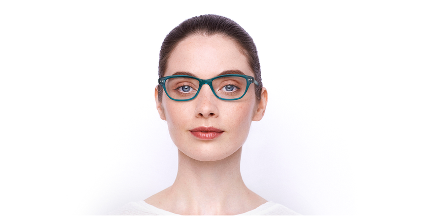 LUNETTES DE VUE femme MAGIC IRIS bleu - Vue de face