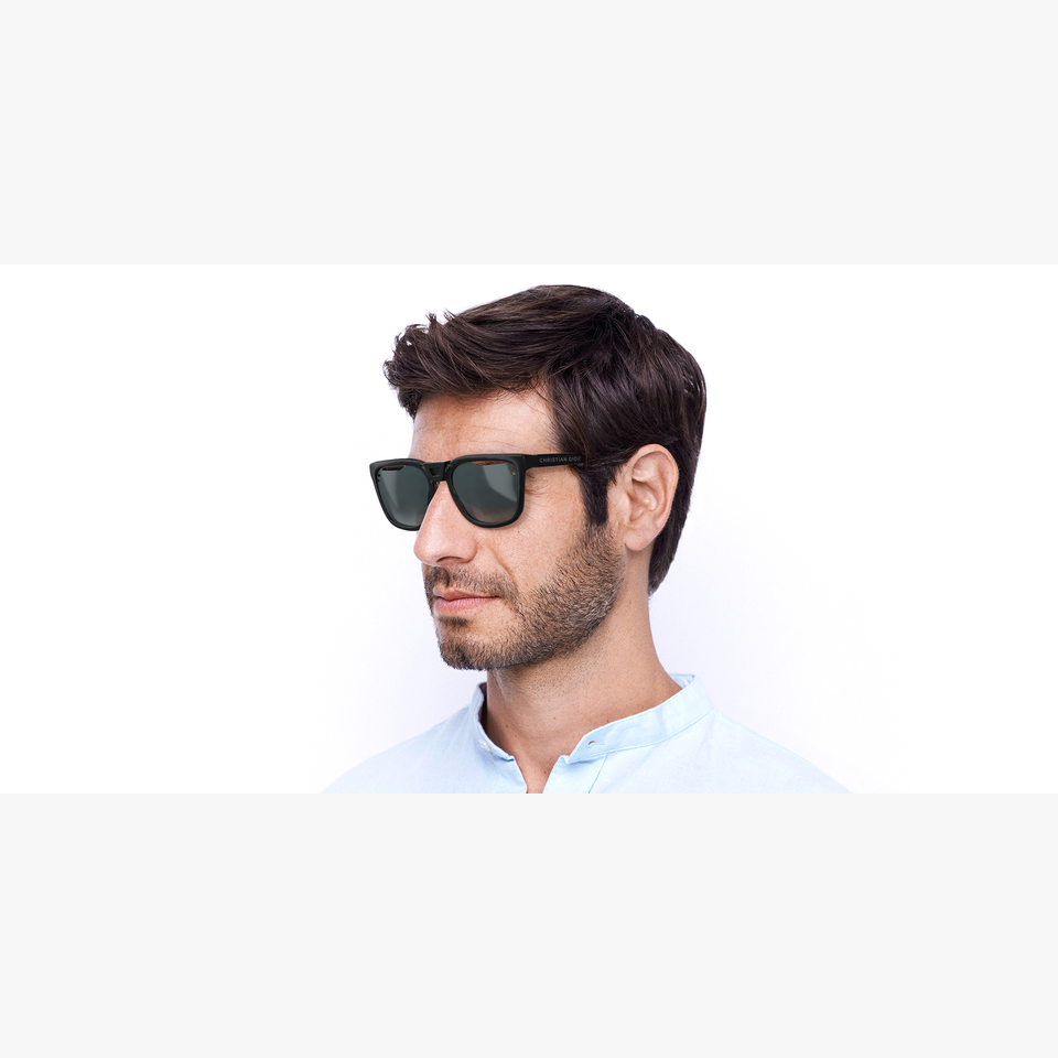 Lunettes de soleil homme DIORB24.1 noir - Vue de 3/4