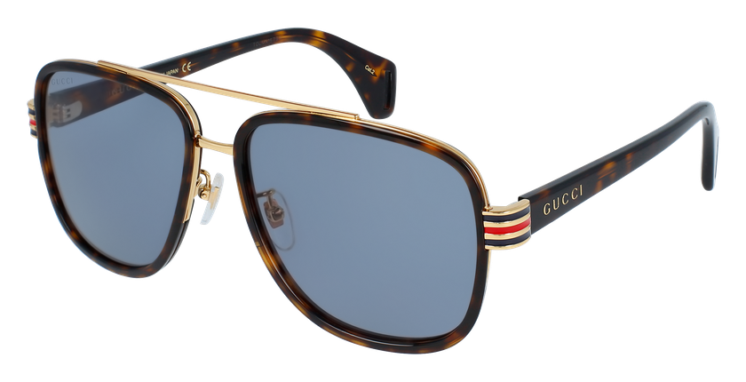 LUNETTES DE SOLEIL homme GG0448S écaille - vue de 3/4