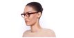 LUNETTES DE VUE femme DIORCD2 marron - vue de 3/4