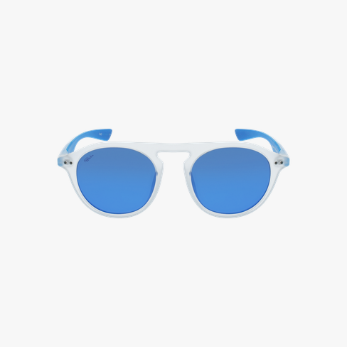Lunettes de soleil homme BORNEO POLARIZED blanc/bleu