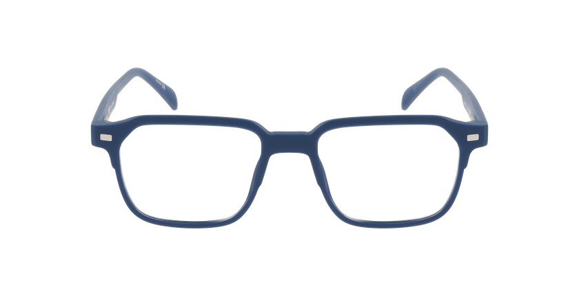 Lunettes de vue homme FIRMIN bleu/bleu foncé mat - Vue de face