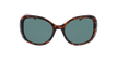 LUNETTES DE SOLEIL femme FLORES POLARIZED écaille/rouge - Vue de face