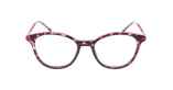 Lunettes de vue femme GEORGIA écaille/rose - Vue de face