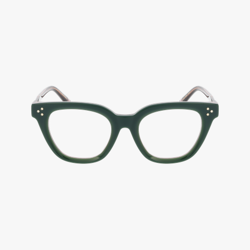Lunettes de vue femme CARACTÈRES ARTISTE vert Vue de face