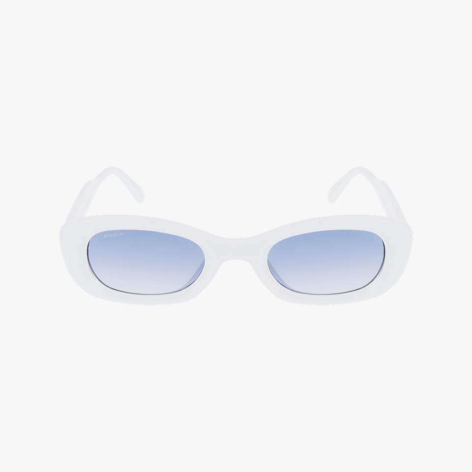 Lunettes de soleil femme ADELA blanc - Vue de face