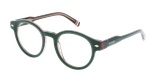 Lunettes de vue femme CARACTÈRES DISCRÈTE vert - Vue de face