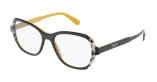 Lunettes de vue femme 0PR 03VV bleu/noir - Vue de 3/4