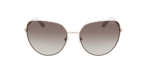LUNETTES DE SOLEIL femme GU7784 doré/rose matVue de face