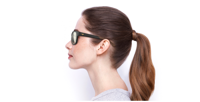 LUNETTES DE SOLEIL femme ERIS gris - Vue de côté