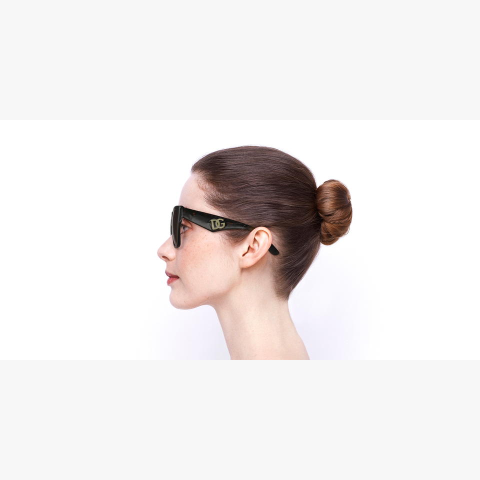 Lunettes de soleil femme DG4438 écaille - Vue de face