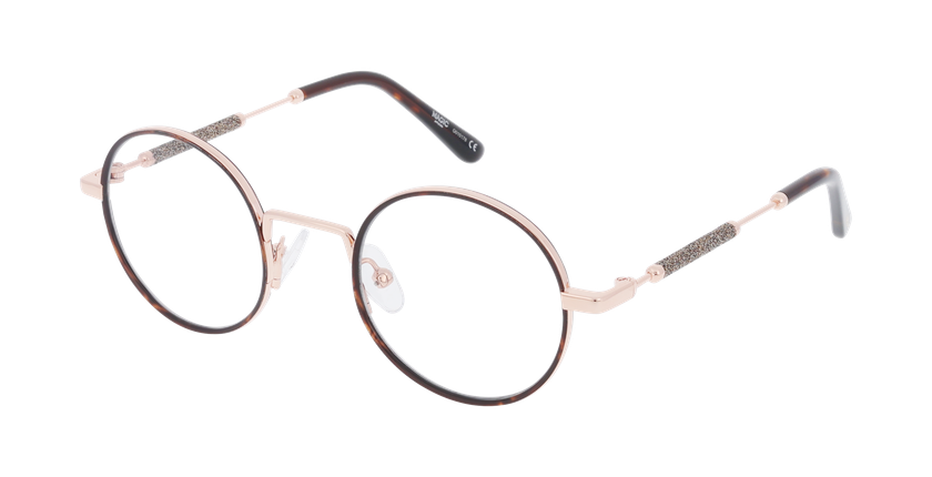 Lunettes de vue femme MAGIC193 écaille/rouge - Vue de face