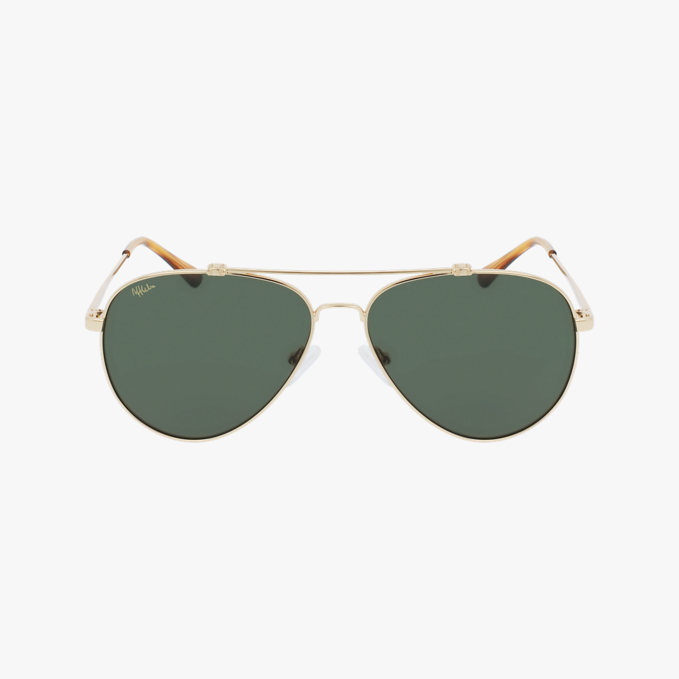 Lunettes de soleil homme SANTI dorée - Vue de face