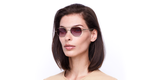 LUNETTES DE SOLEIL CERVIN doré/rose - Vue de face