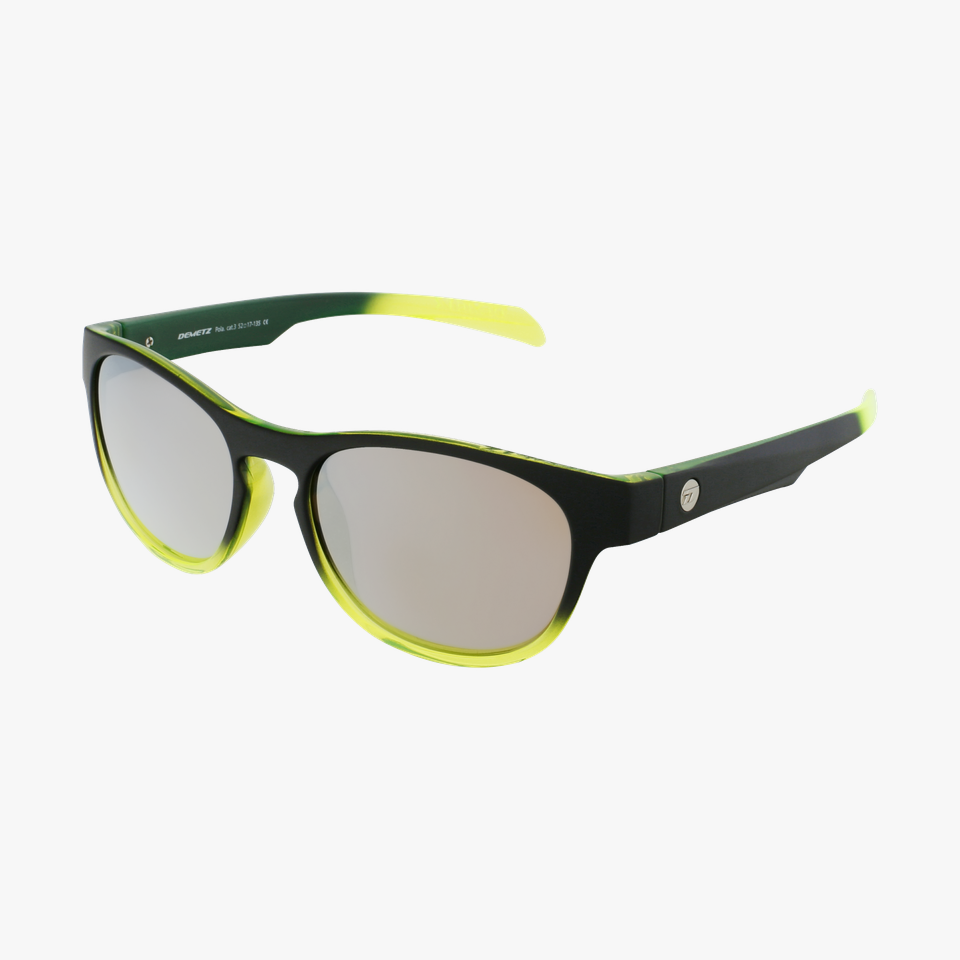 Lunettes de soleil Pump noir/vert - Vue de 3/4