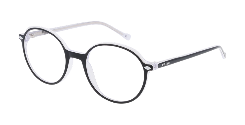 Lunettes de vue femme MAGIC278 noir/blanc - Vue de face