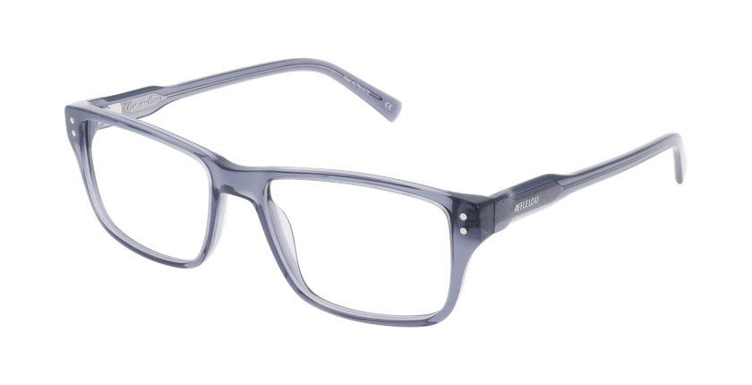 Lunettes de vue homme CARACTÈRES ALTRUISTE gris/bleu - Vue de face