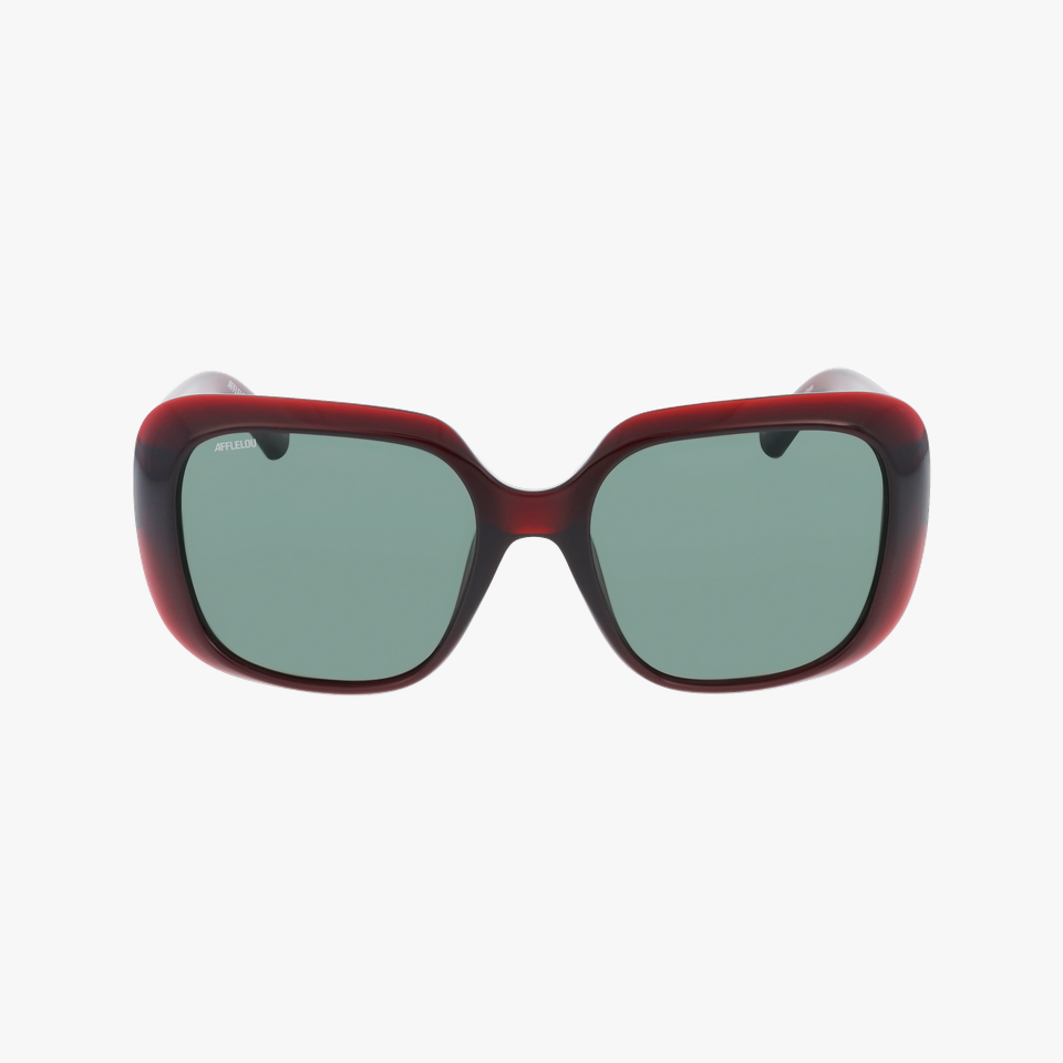 Lunettes de soleil femme VELETA rouge - Vue de face
