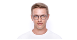 Lunettes de vue homme L2284E bleu - Vue de face
