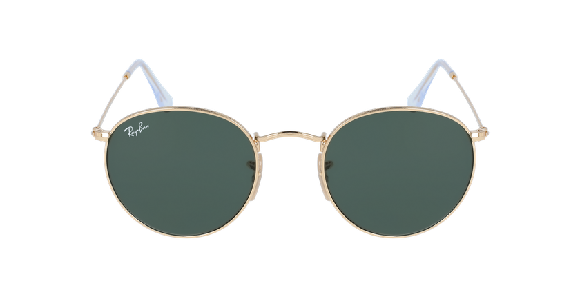 LUNETTES DE SOLEIL ROUND METAL 0RB3447 doré - Vue de face