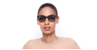 LUNETTES DE SOLEIL femme GU7776 noir - Vue de face