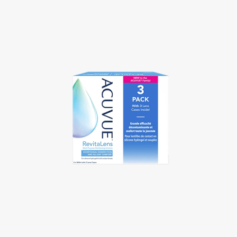 Acuvue Revitalens 3 x 360 ml Vue de face