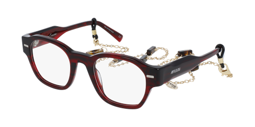 LUNETTES DE VUE femme AUTHENTIQUE rouge marbré