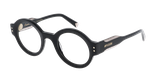Lunettes de vue femme CARACTÈRES DIPLOMATE noir/dorée - Vue de face