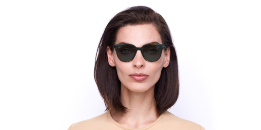 LUNETTES DE SOLEIL femme LUINA écaille/vert