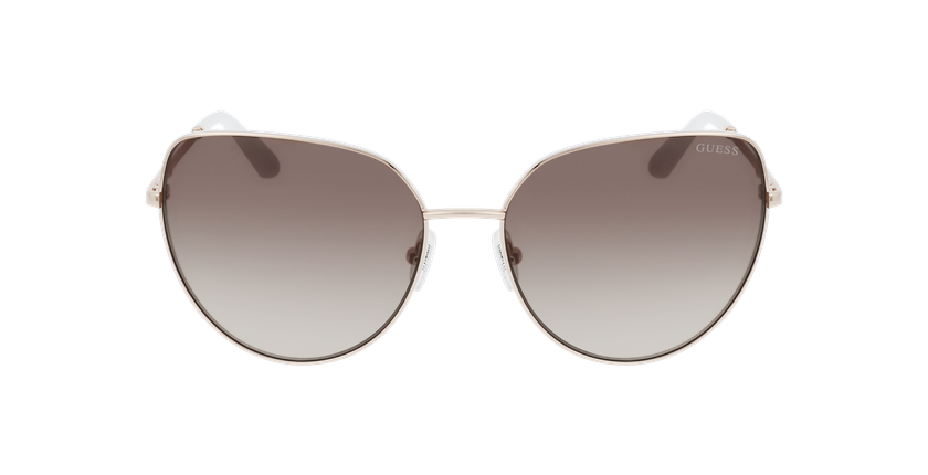 LUNETTES DE SOLEIL femme GU7784 doré/rose mat - Vue de face
