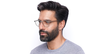 LUNETTES DE VUE homme TH 1893 gris - vue de 3/4