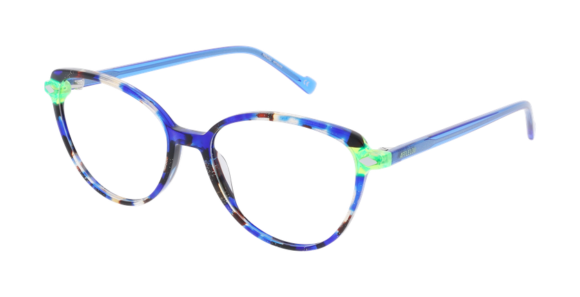 Lunettes de vue femme MAGIC280 bleu/vert - Vue de face