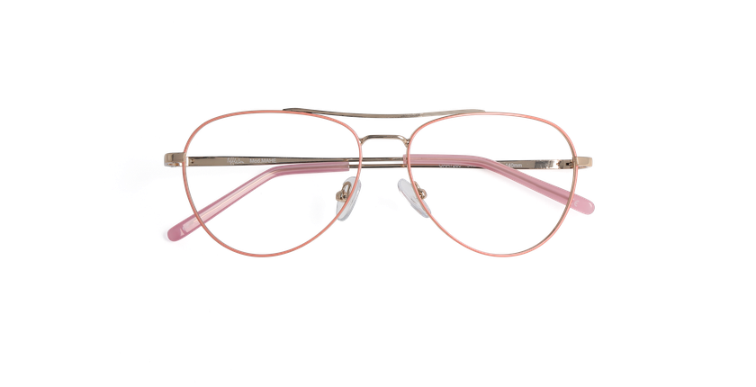 LUNETTES DE VUE femme MAHE rose - Vue de face